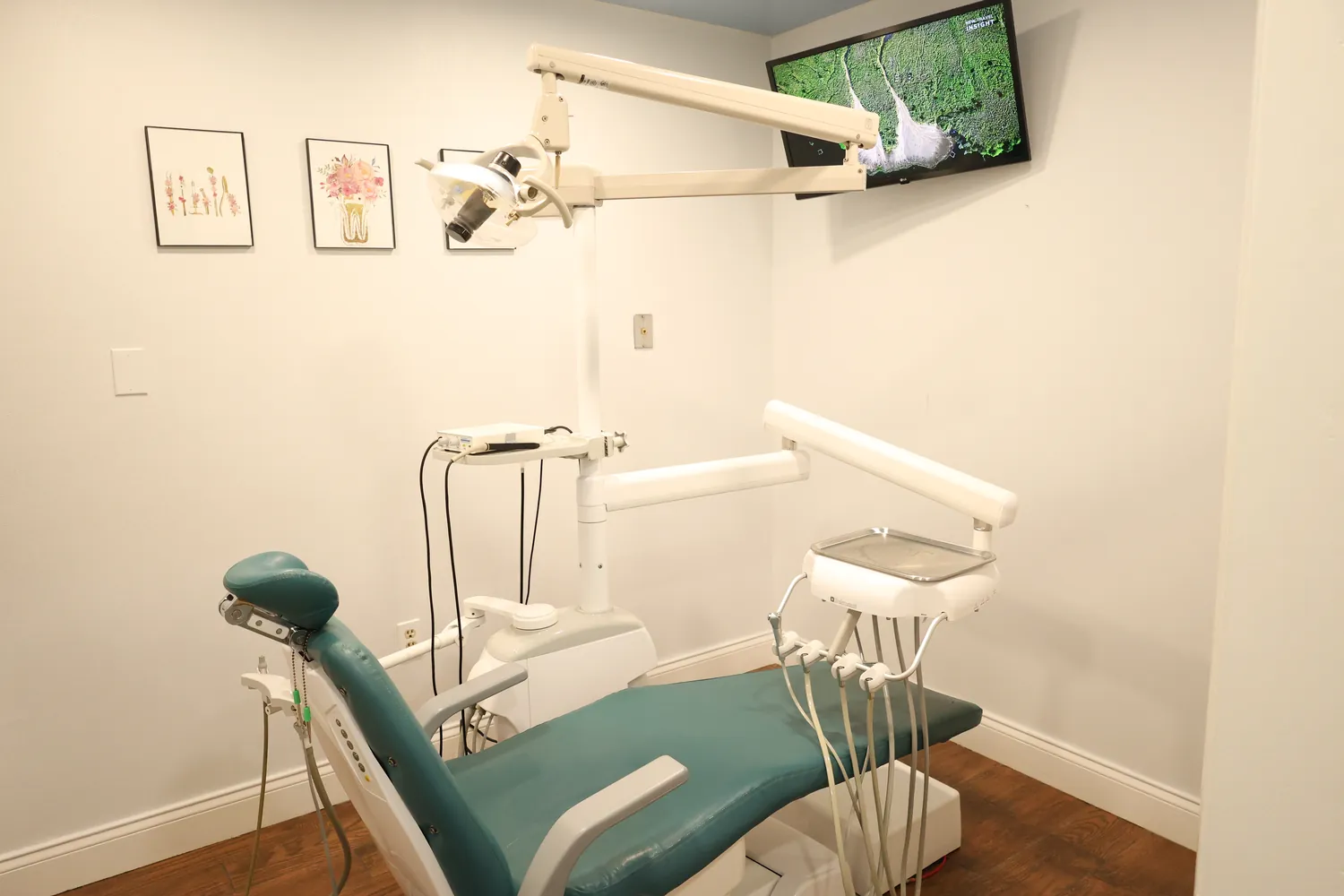 A treatment room at Evertrust Dental